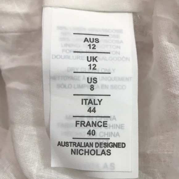 Nicolas linen/cotton dress, size 8, NWT - Picture 8 of 10